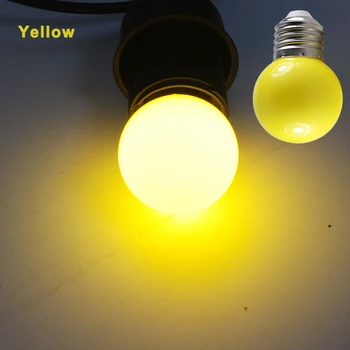2X bombillas led lemputė E27 šviesos B22 Dc 12 voltų 110V, 220v 0,5 W G45 lempučių lempa balta raudona mėlyna žalia geltona Dekoratyvinis naktinis apšvietimas