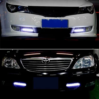 2x COB DRL LED Panel Lempos Automobilių Šviesos Mazda 3 spoileris, 6 cx 5 cx5 2 323 5 cx3 mx5 cx7 cx-5 626 rx8 cx 7 Dieniniai Žibintai