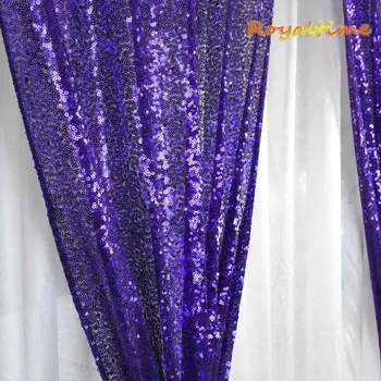 2x8.5ft Blizgučiai Violetinė China Fone Šalis, Wedding Photo Booth Fone Kalėdinė Dekoracija China Uždangos, Užuolaidų Skydelis