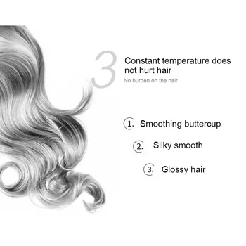 3 1. Hair Curler tiesinimo priemonė Šepetys Plaukų Džiovintuvas Plaukų Tiesinimo Geležies Teptuku Neigiamų Jonų Karšto Oro Šukos Plaukų Styler Šukos