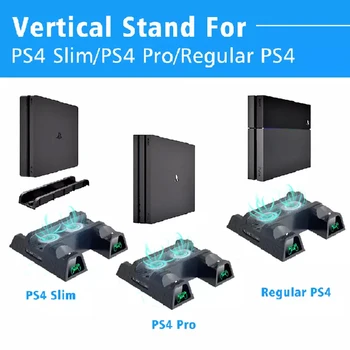 3 1 PS4/PS4 Slim/PS4 PRO Vertikalus Stovas Su Dual Controller Įkroviklis Stotis Žaidimai 