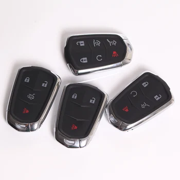 3/4/5/6 Mygtukai Smart Nuotolinio Klavišą Shell CADILLAC SRX CTS ATS XTS Escalade ESV Klavišą Korpuso Pakeitimas Apvalus Lipdukas Logotipas
