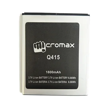 3.7 V 1800mAh Baterija Micromax Q415 Q 415 Pakeitimo Li-ion Telefono Baterija