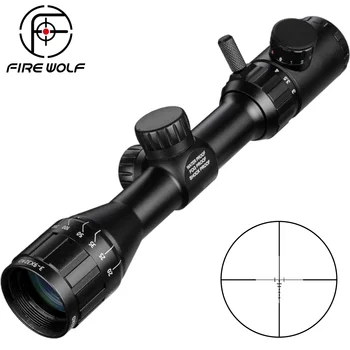 3-9x32 AO Taktinis Medžioklės Riflescope Žalia Raudonojo Kryžiaus Apšviestas Range Finder Tinklelis Optika Regos Oro Šautuvas taikymo Sritis Snaiperis Caza