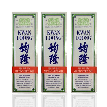 3 buteliai Kvan Loong nuskausminimo Aromatinių Aliejų Sveikatos Papildų Skausmo esminius Šeimos