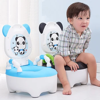 3 Spalvos Kūdikių Tualeto Nešiojamų Mielas Saugos Tualeto Vaikams Baby Kūdikių Animacinių Filmų Panda Modelio Tualetas Kūdikių Pamišęs Sėdynės Treneris Sėdynės