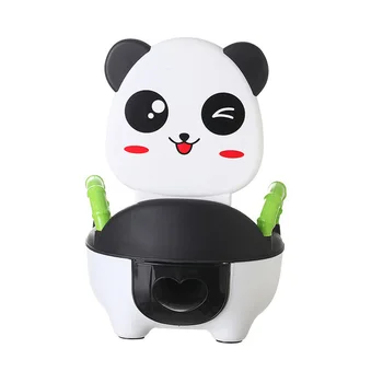 3 Spalvos Kūdikių Tualeto Nešiojamų Mielas Saugos Tualeto Vaikams Baby Kūdikių Animacinių Filmų Panda Modelio Tualetas Kūdikių Pamišęs Sėdynės Treneris Sėdynės