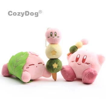 3 Stilius Kirby Pliušinis Keychain 9-17cm Super Cute Žavinga Kirby Mini Įdaryti Lėlės Vaikams Dovanų