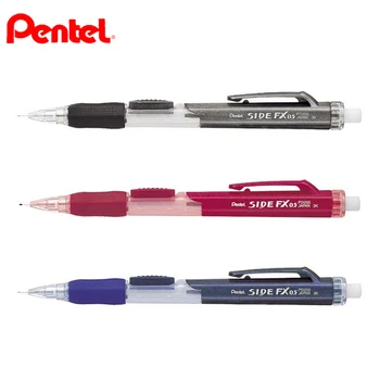 3 vnt./pak Pentel PD255 Mechaninis Pieštukas 0,5 mm pusėje automatinis pieštukas pieštuko trintukas Japonija Juoda/Mėlyna/Raudona Spalvos