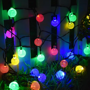 30 LED Saulės String Šviesos Lauko Krištolo Rutulį Apšvietimo Kalėdų Eglutės, Sodas, Terasa, Vestuvių ir Švenčių dekoravimas