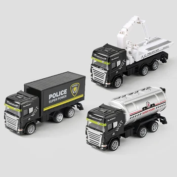 30 Rūšių Policijos Gelbėjimo Sunkvežimio Modeliai 1:64 Masto Lydinio Diecasts Žaislai, Transporto priemonės, Priekabos, Bortinis Automobilis Berniukų Švietimo Dovanos Y055