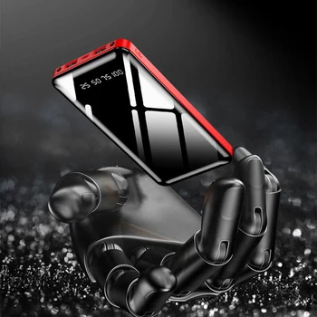 30000mAh Galia Banko Nešiojamų Įkrovimo Powerbank 30000 mAh Poverbank Išorės Baterija, Įkroviklis Xiaomi Mi 9 iPhone Max 11