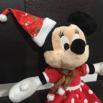 30cm Mini Pelės Kalėdų Pliušiniai Žaislai Lėlės Vilkėjo Kalėdų Skrybėlę, Šaliką, Įdaryti Gyvūnų Lėlės Kambario Dekoro