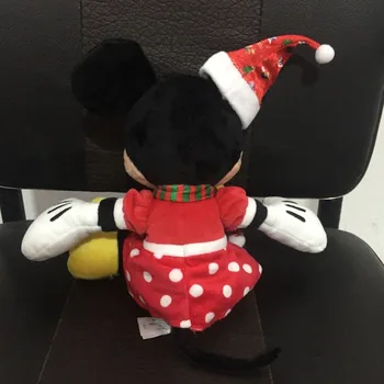 30cm Mini Pelės Kalėdų Pliušiniai Žaislai Lėlės Vilkėjo Kalėdų Skrybėlę, Šaliką, Įdaryti Gyvūnų Lėlės Kambario Dekoro