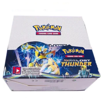 324Pcs/set Pokemon TCG Kortos:Prarado Thunder Booster Box Prekybos Kortų Žaidimas Carte Žaislas