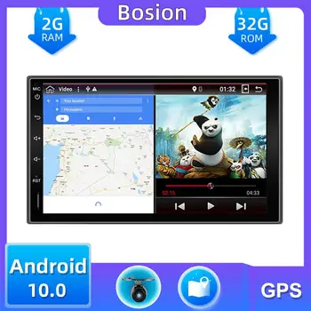 32G 2 din automobilio radijo, gps android 10.0 automobilio stereo kasečių grotuvas, diktofonas, Radijo Imtuvas GPS Navigacijos RDS 4G TV box DAB OBD