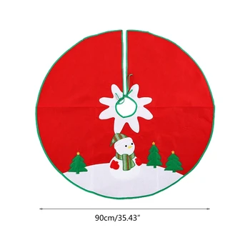 35 Colių Apvalios Formos Kalėdų Eglutė Sijonas Elnių, Sniego Siuvinėjimo Apačios Ratas Prijuostė Kalėdų Šventės Atributas Namų Puošybai