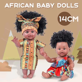 35CM Afrikos Kūdikių Lėlės Gyvas Žaislas Žaisti Lėlės 
