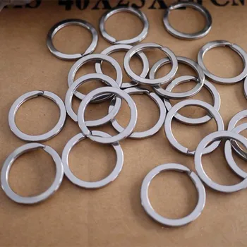 35mm 2018 Naujų paketų prižiūrėtojų raktinę Split Ring 30mm Geros Kokybės Nerūdijančio Plieno Žiedas raktams Už Keychain Priėmimo Sleutelhanger 