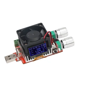 35W RD Pramoninės Klasės Elektroniniu Apkrovos rezistorius USB LCD Sąsaja Išsikrovimo akumuliatoriaus testeris talpa su ventiliatoriumi reguliuojamas srovės