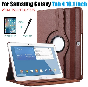 360 Sukimosi Case for Samsung Galaxy Tab 3 10.1 Colių P5200 P5220 Stovėti smart Case for Samsung Galaxy Tab 4 10.1 SM-T530 Dangtis