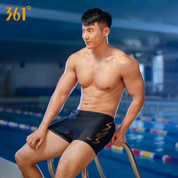 361 Naujų Profesinių Plaukti Šortai vyriški Skrynios Atletiškas Plaukimo Glaudės Kvėpuojantis Sporto Boxer Glaudės Vyrams seksualus maudymosi kostiumėliai žmogui