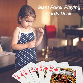 37X26cm Super Didelis Milžinas Jumbo Kortos Visą Didžiulis Standartinius Spausdinimo Naujovė Pokerio Indekso Kortos Įdomus Žaidimai