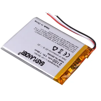 385570 3.7 V 2100mAh li Polimero Li-ion tablečių priedai profesinės Baterija GPS DVR Automobilinis diktofonas 405569