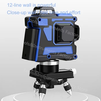 3D 12 Linijos Osram Blue Lazerio Lygio 360 Savaime išsilyginantis Horizontalus Vertikalus Kryžiaus Super Galingą Lazerio Spindulį, USB Didesnis Matomumas