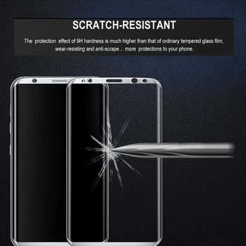3D Išlenkti Visiškai Padengti Grūdinto Stiklo Samsung Galaxy S8 S8 Plius 9H Screen Protector Apsauginė Plėvelė, Skirta Samsung Galaxy S8 Plius