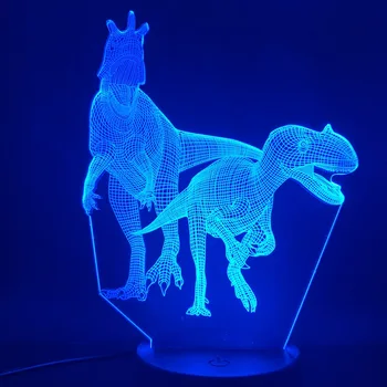 3D Lempos Juros periodo pasaulyje dinozaurų raptors 