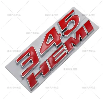 3D Metalo 345 HEMI Logotipas Ženklelis Automobilių Lipdukai, Automobilių Optikos dėl Jeep Cherokee Kompasas Wrangler Dodge Įkroviklis Honda Toyota Mitsubishi
