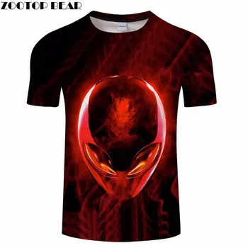 3D Print t shirt Raudonų akių Svetimų Mados Marškinėliai Crossfit Marškinėliai Vyrams, Prekės Atsitiktinis Vyrai, o-Kaklo Prekės ZOOTOP LOKYS