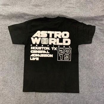 3D Putos Scott Travis Festivalis Cactus Jack DARBUOTOJŲ T-marškinėliai Vyrams, Moterims marškinėliai 2020ss Tee ASTROWORLD T-shirt
