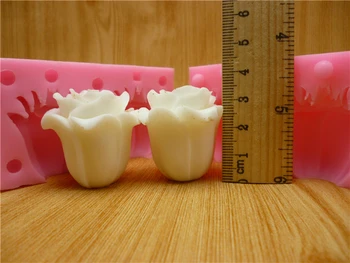3D Rožių Pyragas Pelėsių Silikono Formos Šokolado Gipso Žvakė Muilo Saldainiai Pelėsių Virtuvę Kepti Nemokamas Pristatymas