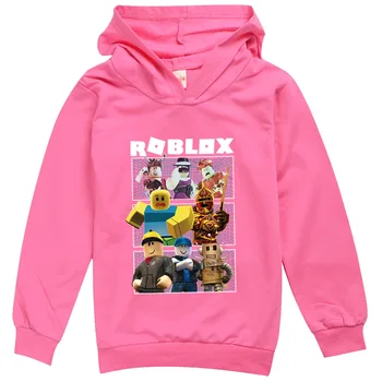 3D spausdinimo Karikatūros Robloxing hoodies Berniukų Marškinėliai ilgomis Rankovėmis Vaikų Marškinėliai Medvilnės Rudenį Vaikai Merginų Topai 3-12Y