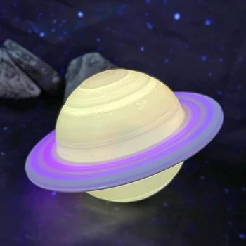 3D Spausdinimo LED Nakties Šviesa 16 Rūšių Apšvietimas Saturnas Lempa Vaikams, Vaikų Kambarį, Miegamasis su Nuotolinio Valdymo