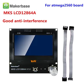 3D spausdintuvas, vaizduoklis LCD12864 valdytojas Reprap 12864 lcd MKS LCD12864A ekranas LCD modulis MKS gen v1.4 GEN_L plokštė