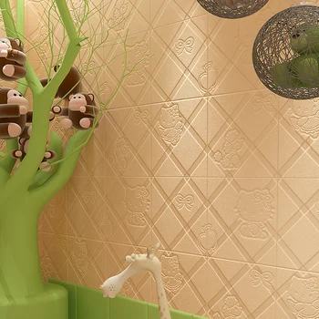 3D Stereo Sienų Lipdukai Animacinių filmų Miegamasis Kambarys Darželio Anti-susidūrimo Sienų Lipdukai Vaikų Kambarys lipnios Tapetai