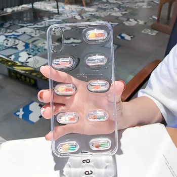 3D Stereoskopinis Telefono dėklas Skirtas iPhone 11 Pro Max 6s 7 8 Plius Animacinių filmų Tabletes Vyrams Telefono Dangtelį iPhone XS MAX XR X Skaidrios TPU