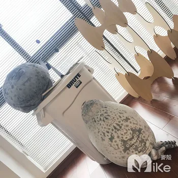 3D Suvenyrinis antspaudas Pagalvės Milžinišką Japonija iškamša Antspaudas Pliušiniai Žaislai Vaikams Kūdikių Miega 30-80cm Gimtadienio dovana