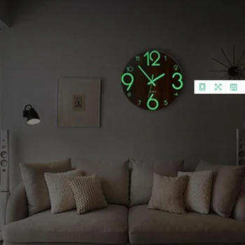3D Šviesos Kabinti Laikrodžiai Šiuolaikinės Laikrodžiai Naktį Žibintai Apdailos PASIDARYK pats Akrilo Sieninis Laikrodis Trumpas Skaitmeninių Skaičius Tyliai Švyti Tamsoje