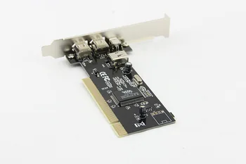 4 Prievadai Firewire IEEE 1394 4/6 Pin PCI Valdytojas Kortelės Adapteris HDD MP3, PDA