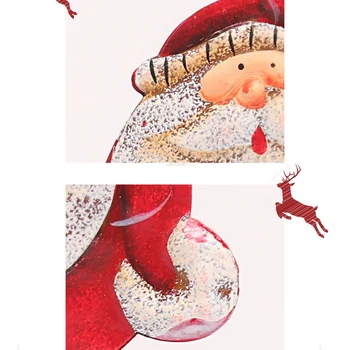 4 Vnt Kalėdų Metalo Rankomis Dažyti Sniego Santa Pakabukas Kalėdų Medžio Apdaila Priedai Kabantys Papuošalai Prekes