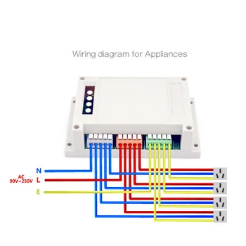 4 šviesos z-wave sonoff wifi relės modulis Chip Wifi Nuotolinio Valdymo Belaidžio Namų smart Laikmačio Jungiklis Kontrolės 
