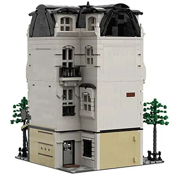 40476 Paryžiaus Boulangerie Studija Duonos Parduotuvė Architektūros Modelio Blokai City Serijos Street Parduotuvė, Vaikų Mūrinis