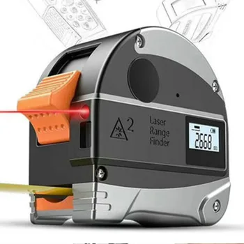 40M Lazeriniai Matavimo Juosta Bagažo Skaitmeninių Elektroninių Ruletė Nerūdijančio Juosta Priemonė Multi Kampo Matavimo Įrankis