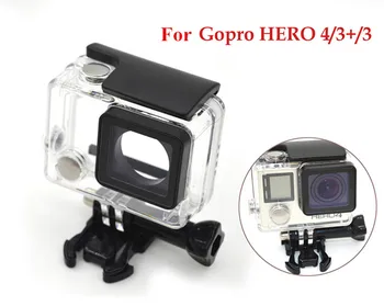 40M po vandeniu Vandeniui Korpusas Atveju GoPro Hero 3 3+ Apsauginis Korpuso Dangtelis GoPro Hero 3+ 4 Veiksmų Fotoaparato Priedai