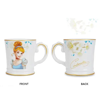 420ml Disney Princess Animacinių filmų Keramikos Vandens Puodelį snieguolė Undinėlė 