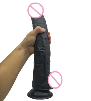 43*5CM Super Ilgas Didžiulis Dildo siurbtukas Realistiškas Penis Didelis Penis Sekso Žaislas, Skirtas Moters Milžinišką Didelis Minkštas Analinis Kaištis Dildo Arklių Dildo